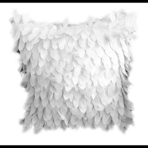 Fallen leafs feather pillowcase white 2 pcs